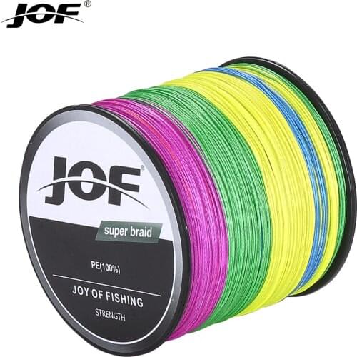 JOF 300m 500m 1000m Fishing Line 4&8 Braided Fishing Line Carp Fishing Line Japan PE Braided Line PE Line Fishing Tackle 8-80LB