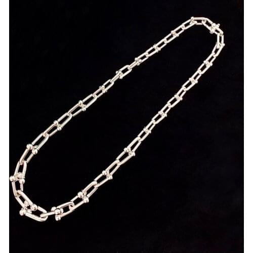 Hot Brand Men & Women Fashion Jewelry Long Lock Necklace Key Lock Pendant Lucky Gold Bamboo Party Accessories Couple Necklace