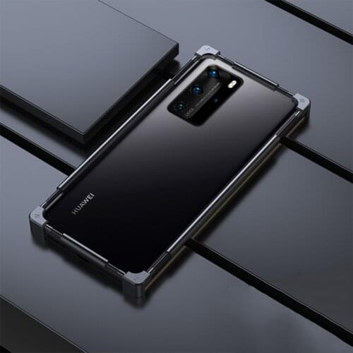 Shockproof Phone Case for Huawei P40 Pro Mate 30 Honor 30 pro v30 30s Aluminum metal bumper Full protection Cover coque funda