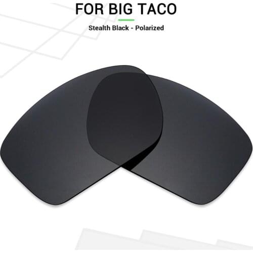 Mryok POLARIZED Replacement Lenses for Oakley Big Taco Sunglasses Stealth Black