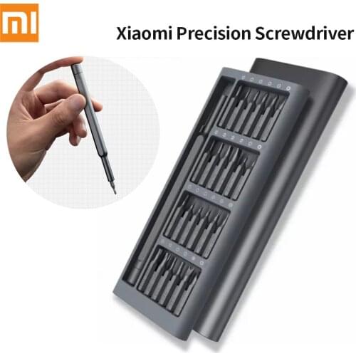 Xiaomi Mijia Manual Screwdriver Set 24 Precision Bits Aluminum Alloy Shelly Mini & Lightweight Repair Tools for phone computer
