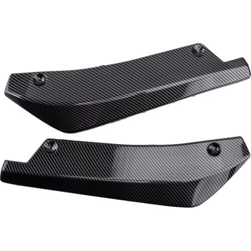 2Pcs Car Rear Bumper Lip Wrap Angle Protecter Fit For BMW F30 F31 F32 F33 F22 Carbon Fiber Texture