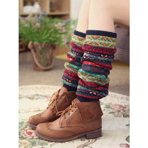 2020 New Winter And Autumn Leg Warmers Bohemia Fashion Knee Pad Warmth Anti-arthritis Boot Cuffs
