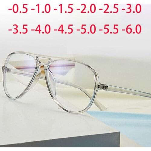 TR90 Eyeglasses Frame Photochromism Prescription Glasses Chameleon Myopia Glasses With Degree 0 -0.50 -1.0 -1.25 -1.5 To -6.0