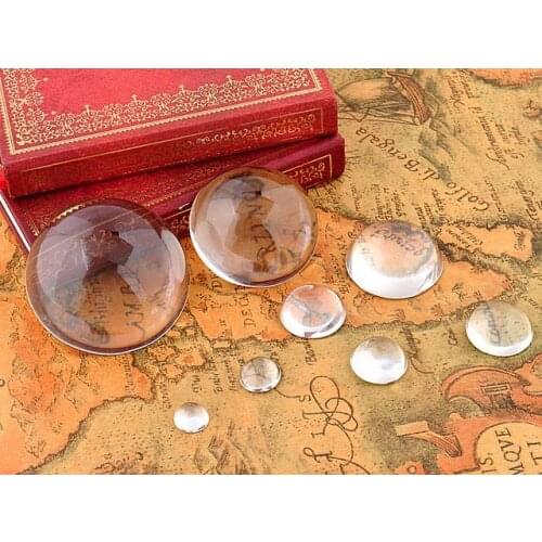 Transparent Flatback Glass Half Sphere Ball Cabochon 100PCS/10mm