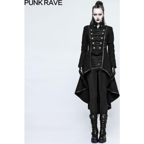 Женские большие пальто PUNK RAVE China At AliExpress