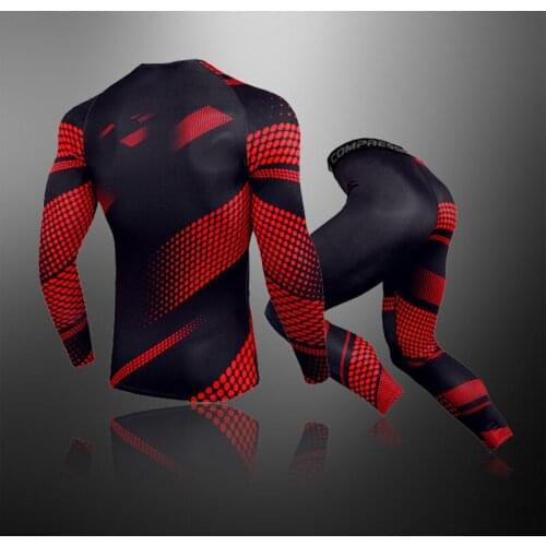 Winter Top Quality Warm Sweat Suit Tracksuit Thermal Underwear Sets Men Clothing Workout Fitness Running Outdoor Gym Sports Suit