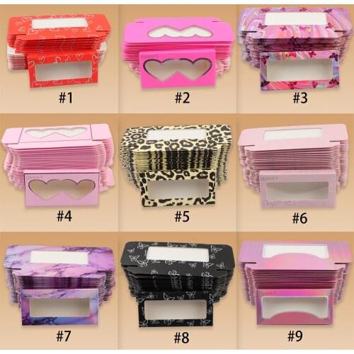 TDANCE 50/100/200PCS Eyelash Packaging Box Bulk Wholesale Custom Mink Lashes Paper Boxes Package Makeup Set Eyelashes Case Pack