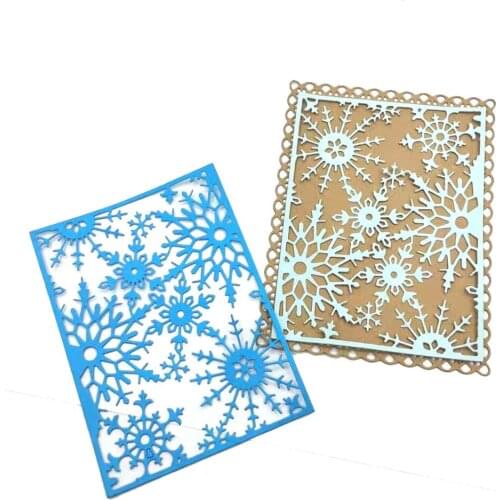 Christmas Snow Background 2021New Metal Cutting Dies DIY Scrapbooking Paper Card Making Decor Embossing No Stamp Stencil Hand-on