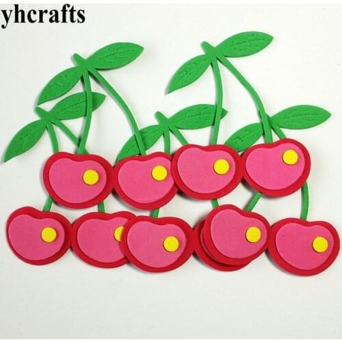1bag/LOT Cherry Lobster ladybug Bird Crab Fish Mermaid Snail EVA foam shape without stickers Easter crafts Kids room decoration