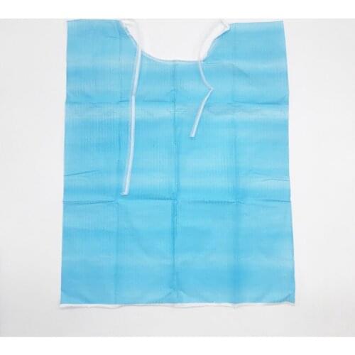 Dentistry Disposable Neckerchief Medical Shop Towel Lacing Bibs Pad Scarf Blue