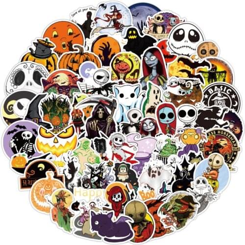 100pcs/lot Halloween Stickers Waterproof Graffiti Stickers Seal Labels For Envelope Cards Gift Package Scrapbooking Decor