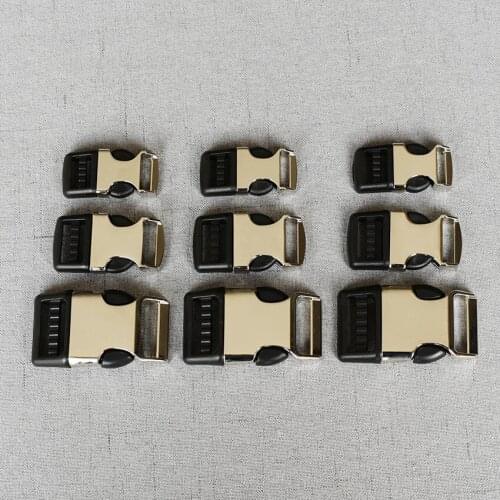 100 Pcs/Pack 15mm 20mm 25mm Metal Plastic Release Belt Buckle For Bag Backpack Pet Dog Collar Necklace Bracelet Garment Sewing