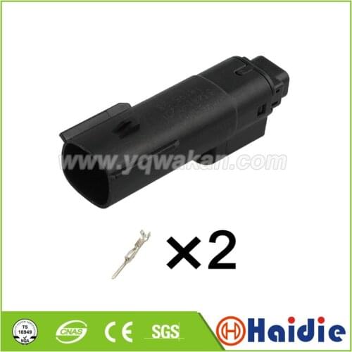 2sets 2pin Molex auto male plug of 33471-0201 wiring cable waterproof sealed connector 33481-0201