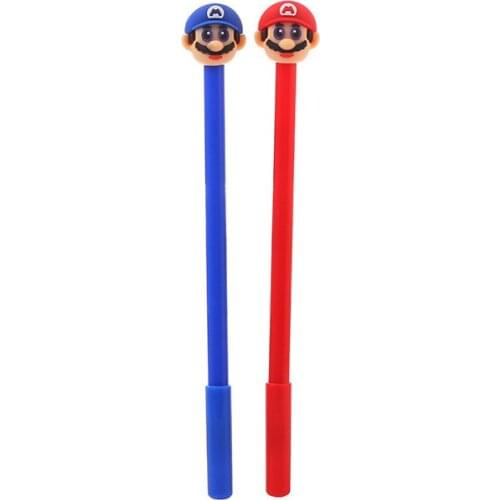 20 Pcs Creative Beard Uncle Gel Pen Cartoon Learning Stationery Silicone Head Office Supplies Signature Pen Wholesale