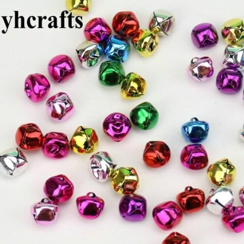 25PCS/Lot. Colorful 1.5cm X jingle Bells DIY Lacing bells Christmas decoration Noel ornament Crafts material Xmas activity kits