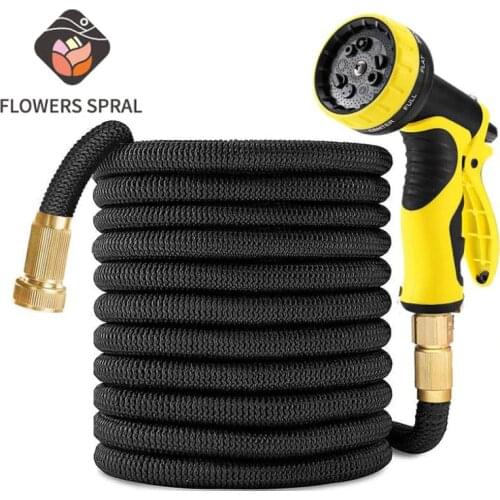 3/4 Garden Hose Expandable Lawn Watering Hose High Pressure Magic Hose Multifunctional Pistol Sprayer For Garden Watering System