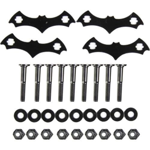 4 Set Longboard Skateboard Deck Protect Cushion Gasket Bolts Nuts Screw Mounting Kit