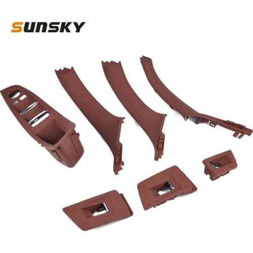 7 PCS Door Handle Window Switch Panel Interior Door Handle for BMW 5 Series 51417225875 51417225854