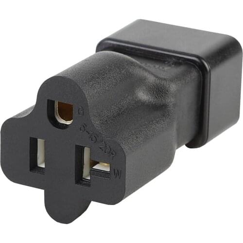 IEC320 C20 To Nema 5-15/20R 20A Comb Adapter 16A To 20A AC Power Adapter