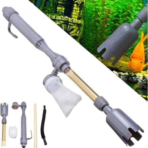 Aquarium Electric Siphon Vacuum Cleaner Water Filter Pump Aquarium Fish Tank Cleaner Tool Gravel Washer Cleaning Tool