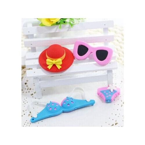 Freeshipping Hot Recommending Eraser Sun Glasses Eraser Baby Kids Eraser Girl Style Eraser Set 50 Pieces Per Lot