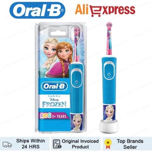 Kids Battery Power Electric Toothbrush Rechargeable Featuring Disneys Frozen for Children and Toddlers age 3+ Soft
