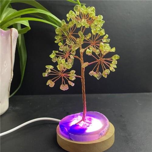 100% Natural Rose Quartz Crystal Lucky Tree Energy Healing Home Feng Shui Decoration