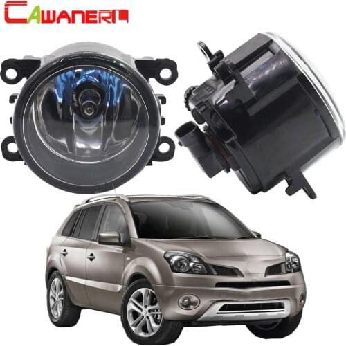 Cawanerl 2 X H11 100W Car Halogen Fog Light Daytime Running Lamp DRL 12V For Renault Koleos HY Closed Off-Road Vehicle 2008-2015