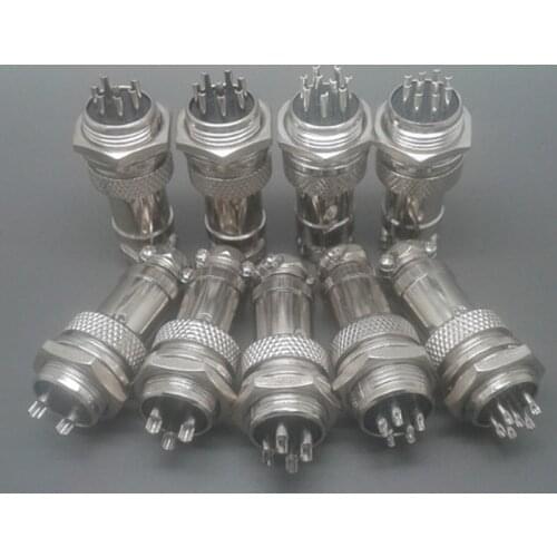 GX16 2/3/4/5/6/7/8/9/10 Pin Male & Female 16mm L70-78 Circular Aviation Socket Plug Wire Panel Connector