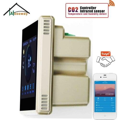 HESSWAY TUYA timing WIFI CO2 Pressure Flow Regulator for 3 Speed Fan Nather NDIR