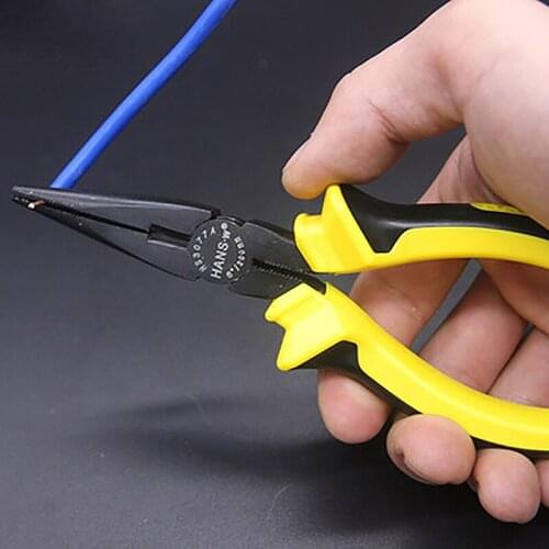JRF 6" 8" 1PC Point-nose Pliers Stripping Functional Wire Crimping Cable Cutters Hand Tools Long Nose Pliers