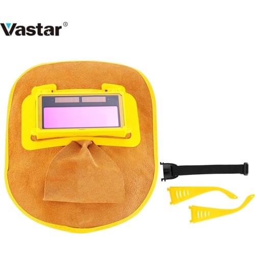 Vastar Solar Auto Darkening Welding Helmet Mask Electric Welder Cap Eyes Protector Eye Goggle Welding Lens for Welding Machine