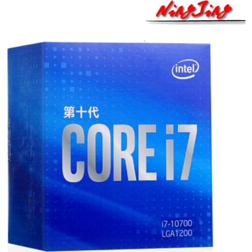 Intel Core i7-10700 i7 10700 2.9 GHz Eight-Core 16-Thread CPU Processor L2=2M L3=16M 65W LGA 1200 Sealed and come with the fan