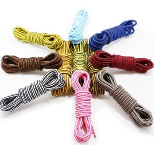 1Pair Round Shoelaces Unisex Sneaker Striped Shoe Laces Top Quality Polyester Outdoor Sport Shoelace Length 70/90/120/150CM
