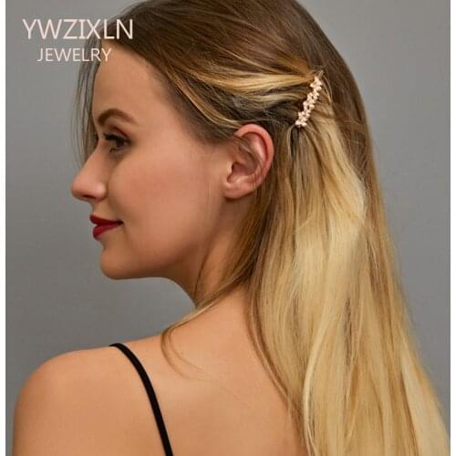 YWZIXLN Hot Women Elegant Alloy Butterfly Gold&Silver Color Hair Clips Barrettes Hairpins Female Hair Styling Accessories H018