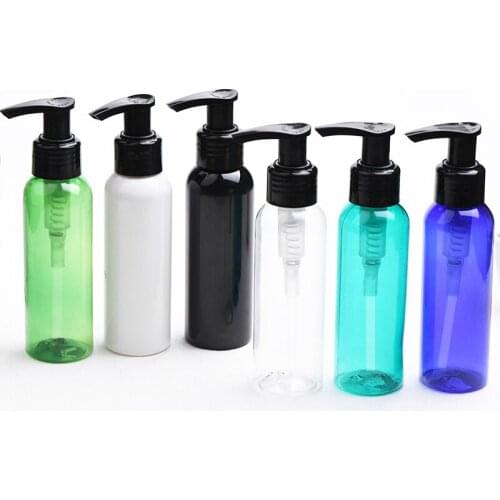 100ml Empty Liquid Soap Pump Plastic Cosmetic Lotion Bottles PET Shampoo Container with Lotion Pump 100cc Shampoo Pump Bottle