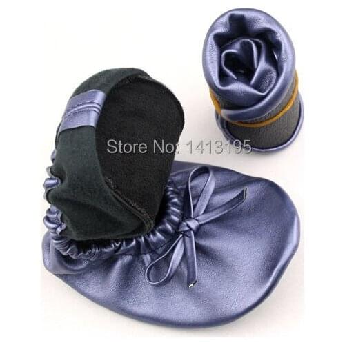 2017 Vedding maching selling fashionable soft top sell wedding ballerina gift cheap foldable ballerina with pouch