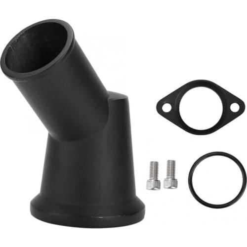 Aluminum Swivel Water Neck 45 Degrees 135 Degrees & Gasket & Screw Kit for SB BB Chevy 327 350 454 396 Automobiles