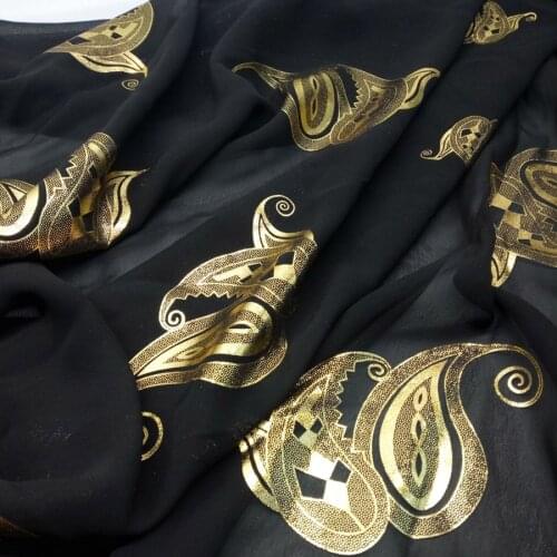 Bronzing Chiffon Fabric Soft Breathable ON SALE DIY Tissue Cloth
