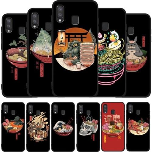 Great Ramen Wave Japan Black Phone Case For Samsung Galaxy A71 A51 A41 A31 A20E A10 A20 A40 A50 A70 M30S M20 A7 A8 A9 2018