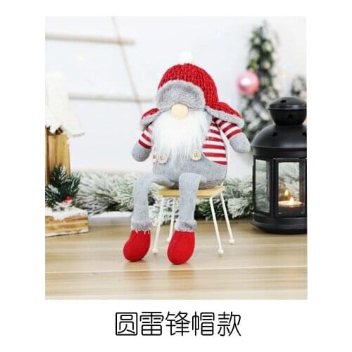 Decorative Santa Doll Hanging Ornaments Plush Gifts Christmas Middle Hight Human-Shape Decoration