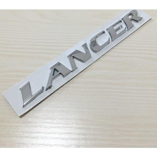 1pcs ABS Chrome for LANCER car Letter emblem Rear Trunk badge Car Sticker Decal Car styling auto accessories