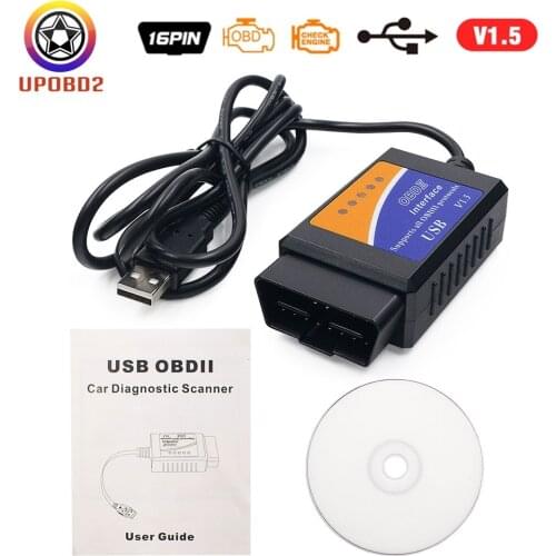 OBD2 ELM327 V1.5 USB/WIFI Car Diagnostic Cable obd 2 Scanner Interface Support All OBDII Protocols ForScan Work on Win 7/8/XP