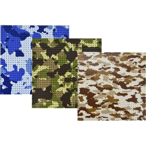 32*32 Dots 25.5*25.5cm Military Camouflage Base Plate Building Blocks Desert SWAT Air Force Ocean Scene Base Plate Bricks C226