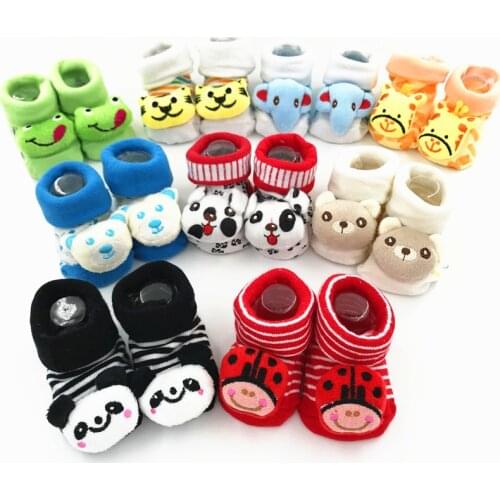 New Baby Socks Rubber Anti Slip Kids Foot Socks Funny Happy Girl Socks Newborn 0-6-18 Month