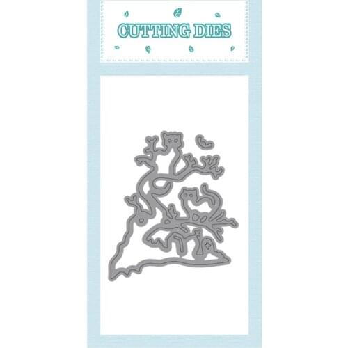 2021 New Metal Cutting Dies Cut Mold Halloween Cat Tree Decoration Scrapbook Paper Craft Knife Mould Blade Punch Stencils Dies