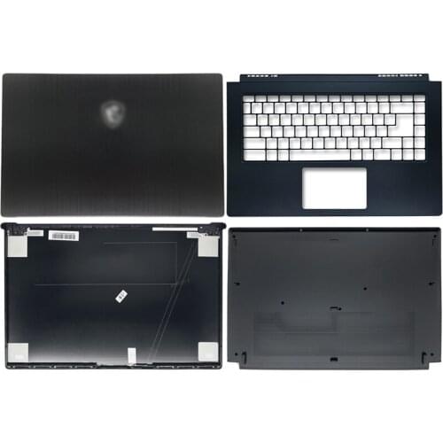 NEW for MSI Modern 15 MS-1551 M15 Laptop Case LCD Back Cover/Palmrest/Bottom Case Black Silver Notebook Computer Case