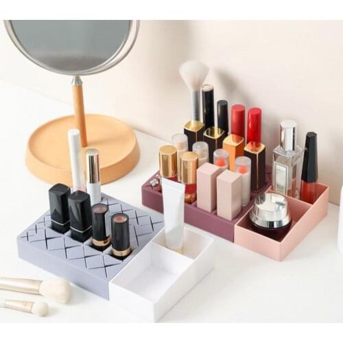 Wholesales Makeup Organizer Multi-function Widely Applied Non-Slip Lipstick Eyebrow Pencil Brush Display Shelf for Earrings