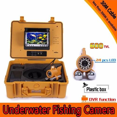 Underwater 30M 600TVL DVR AV Endoscope Camera With 7 Inch LCD Monitor